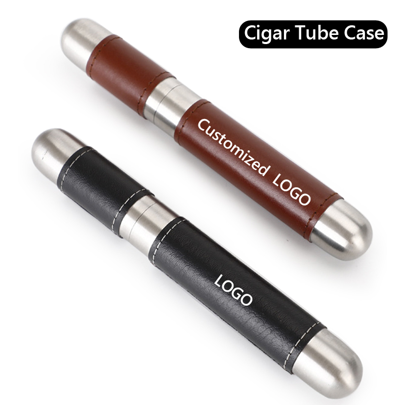 Stainless Steel Portable Cigar Tube Case for Cigarette Smoking Accessories Gifts