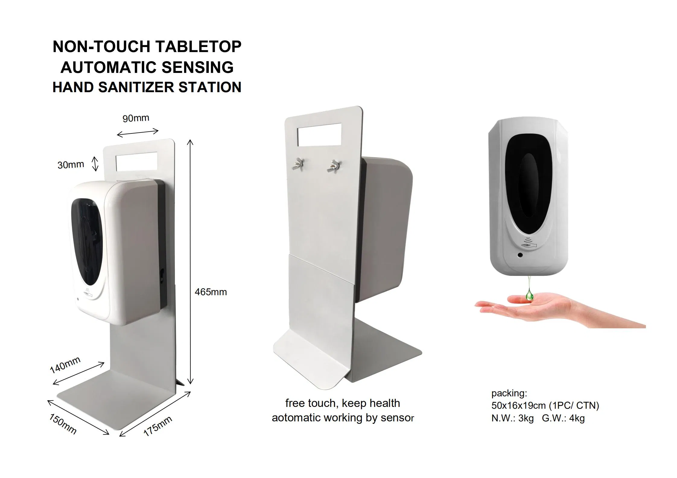Non-Touch Stand for Hand Sanitizer 10