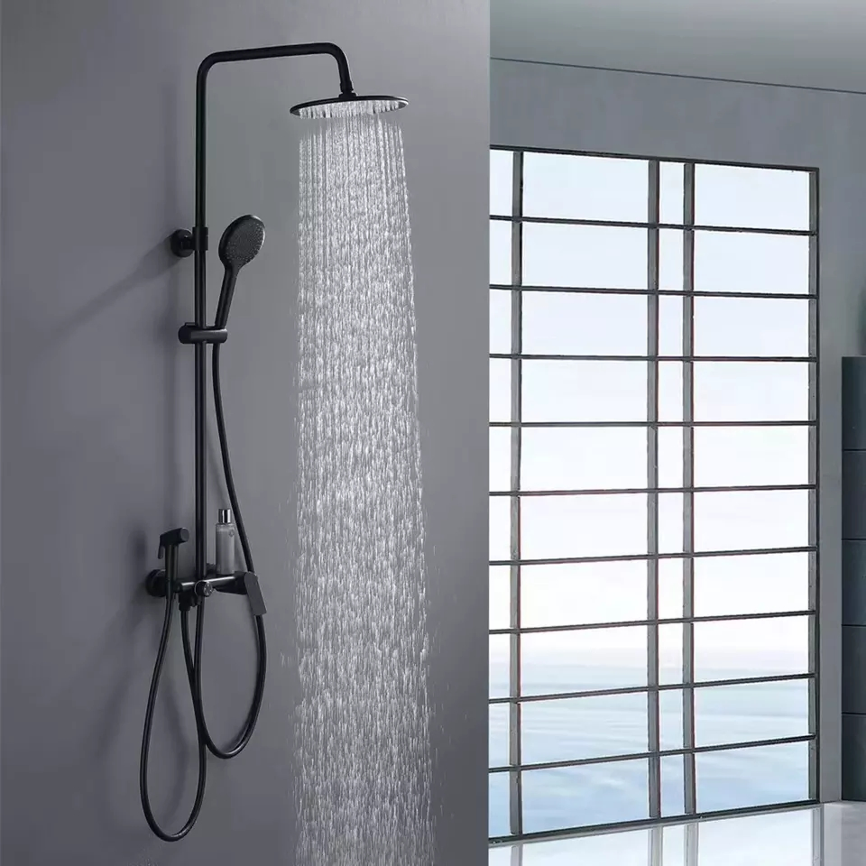 Amazon Hot Selling Shower Set Brass Chrome Star Sky Pressurized Shower