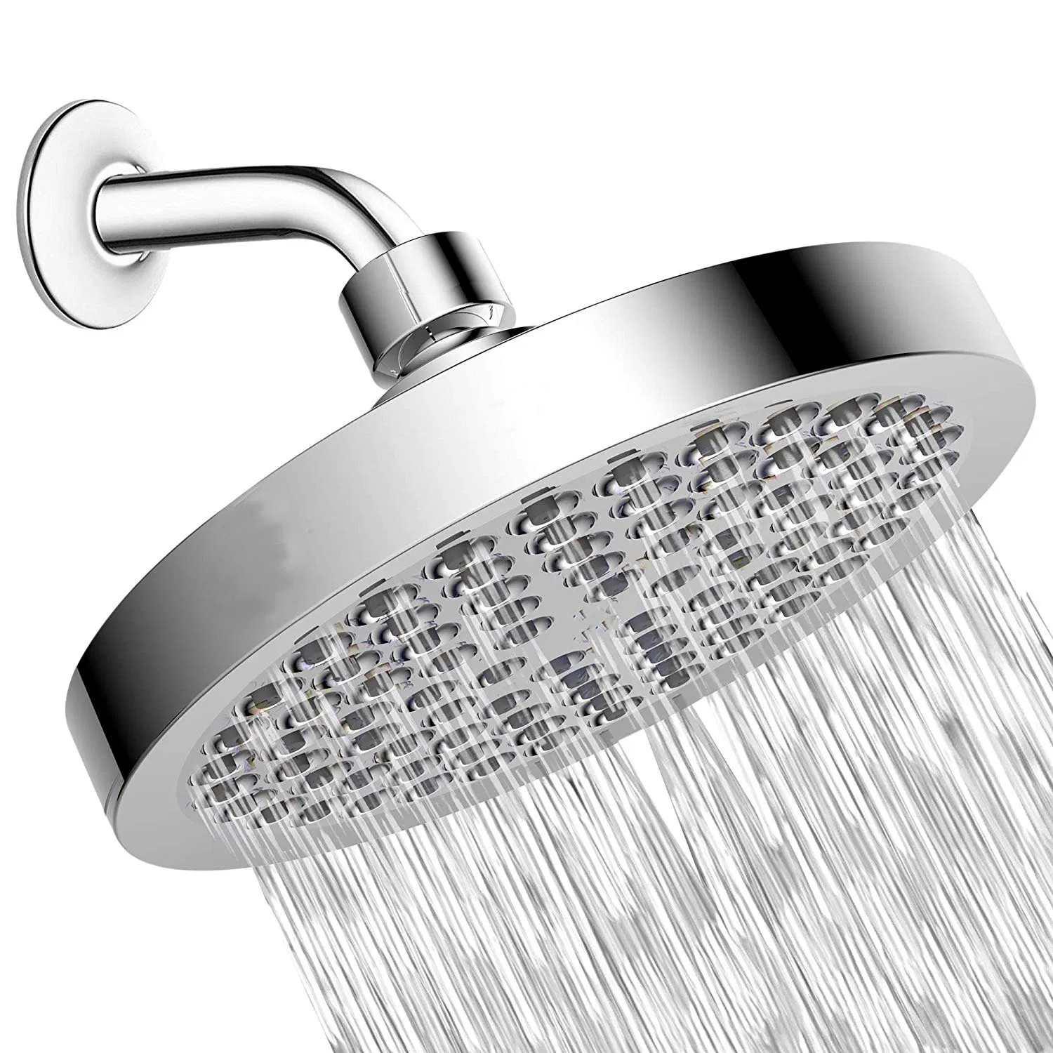 6 Inch Rainfall High Pressure Full Chrome Luxury Shower Head