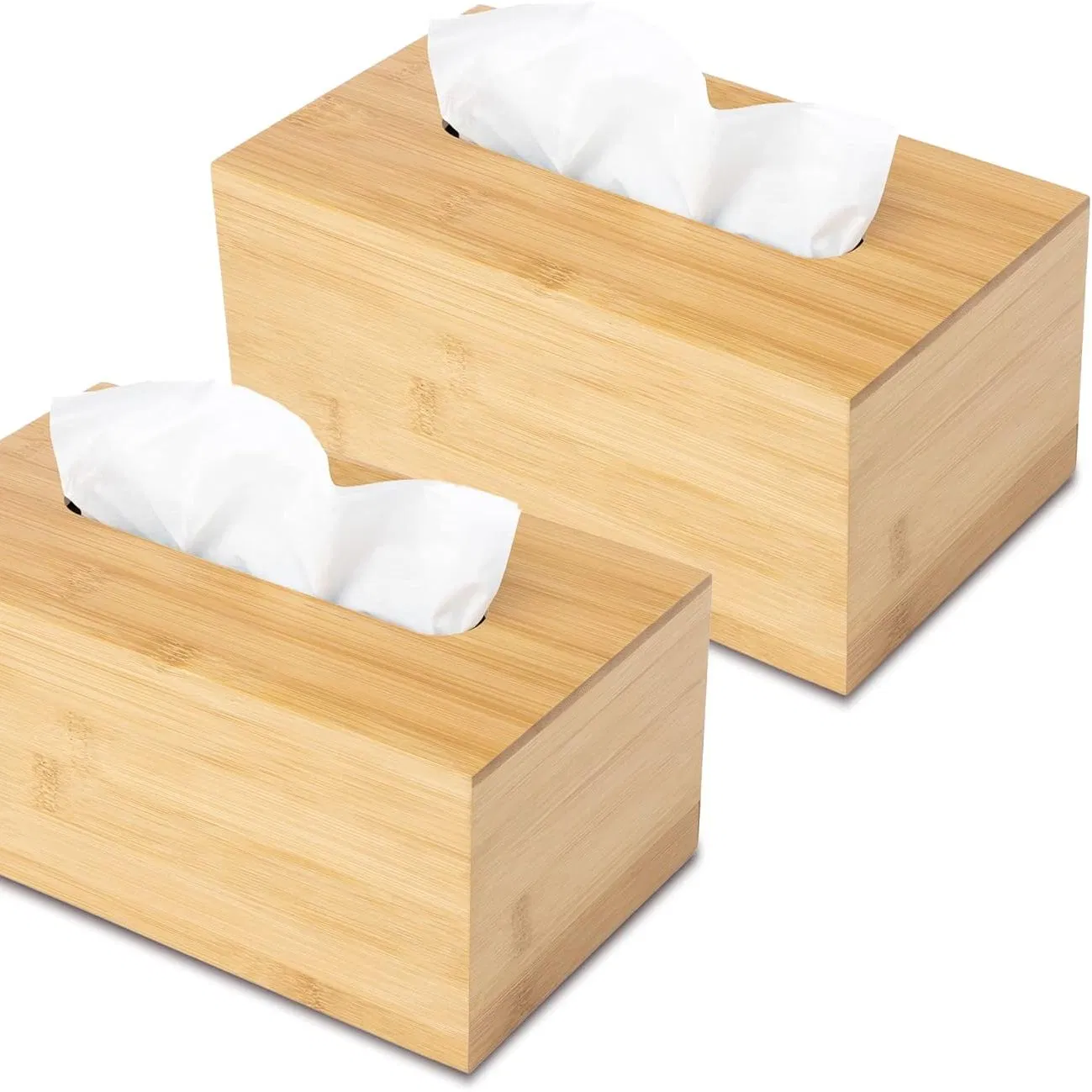 Natural, Environmentally Friendly, and Durable Wooden Tissue Box