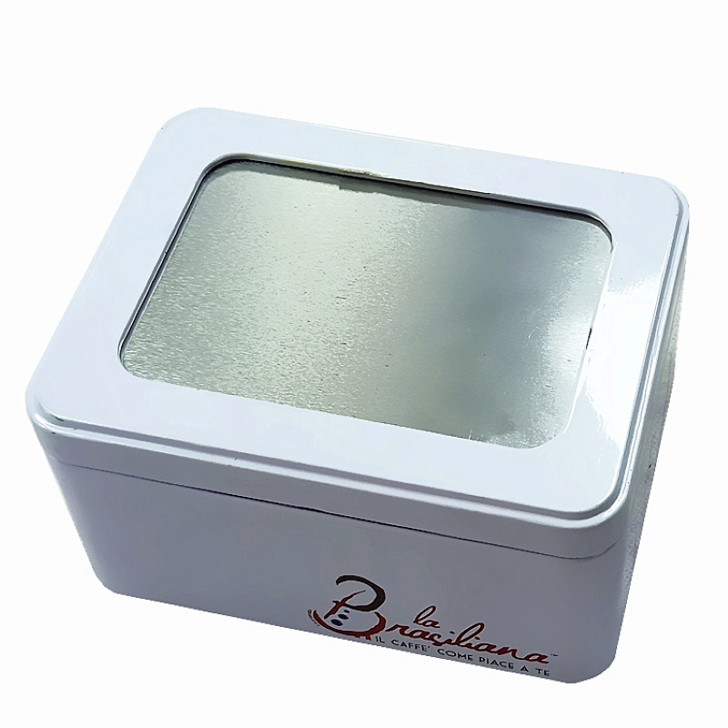 Tabletop Cmyk Tinplate Napkin Holder Tissue Carrier Box