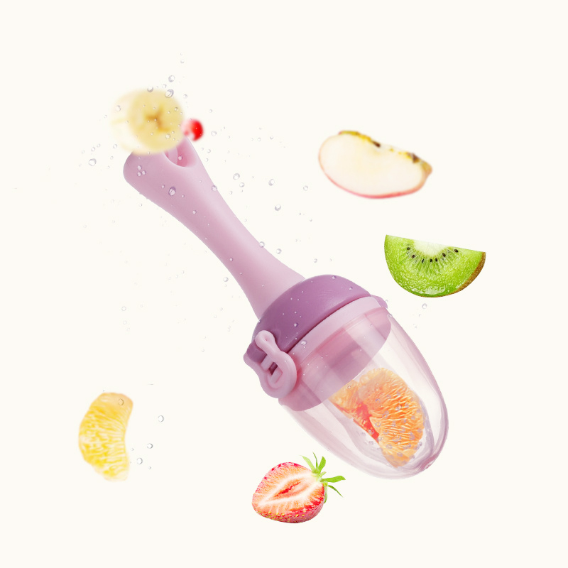 Food-Grade Silicone PP Printed Pattern for 0-12 Months Baby Wholesale Price Fruit Feeder Baby Pacifier