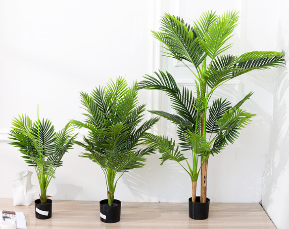 Растение банановое искусственное большое в горшке