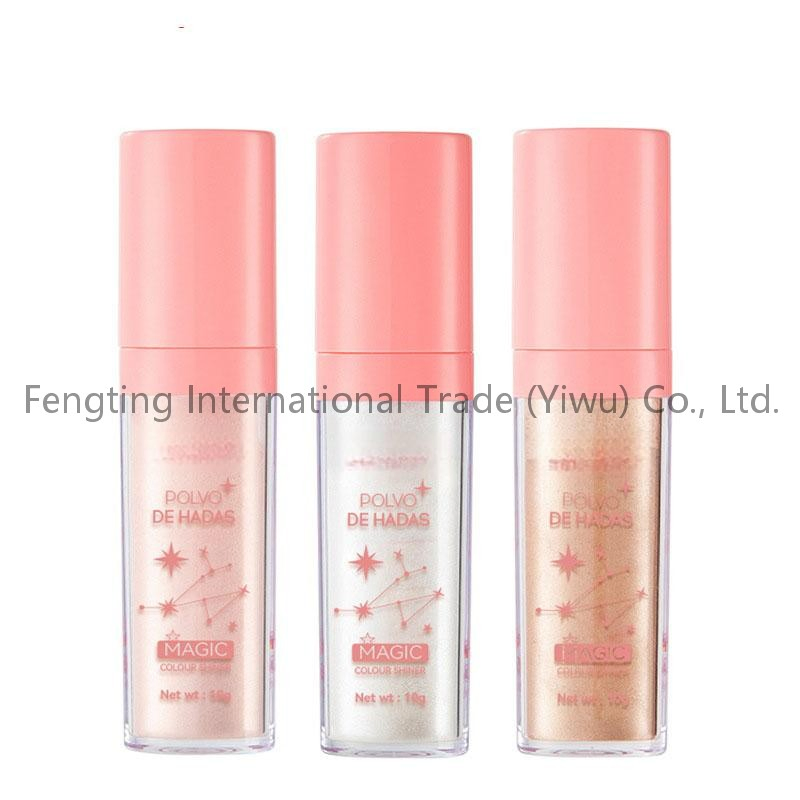 New Non-Sticky Long Wear Makeup Hydrating Glitter Body Cream Highlighter Solid Oil Glowing Skin Shimmer Highlighter Stick