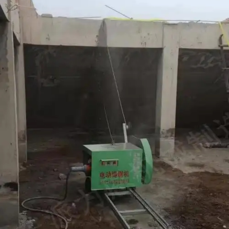 Электрическая канатная пила PLE-220 для камня и бетона