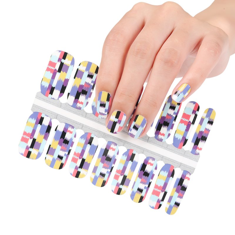Wholesale Flower Serious Gel Nail Sticker for Nail Wraps