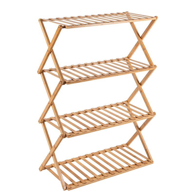 Customized Multi Functional Bamboo Storage Rack Bamboo Flower Rack