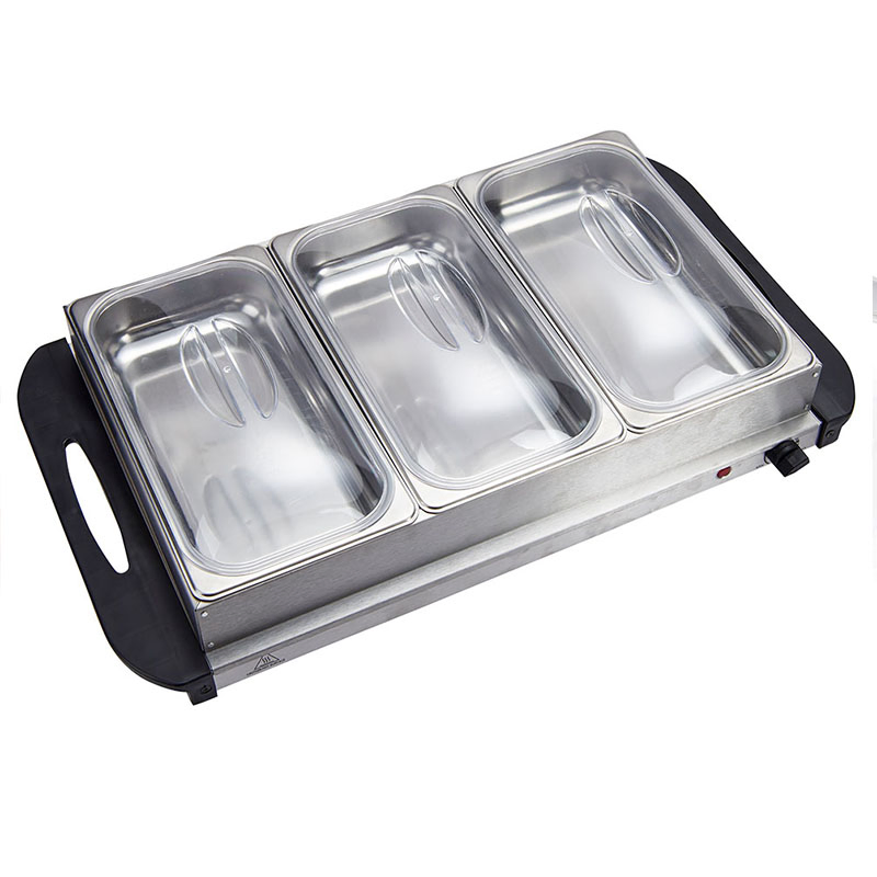 2.5L*3 Stainless Steel Buffet Warmer Food Sever ETL Certificate