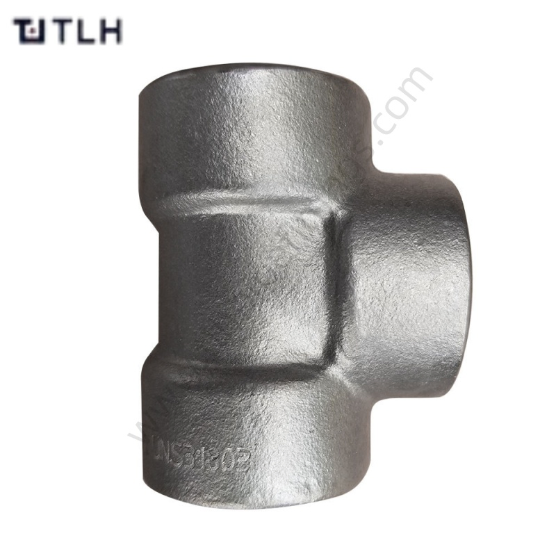 Class 3000 NPT Threaded Pipe Tee ASTM A182 F91 ASME B16.11