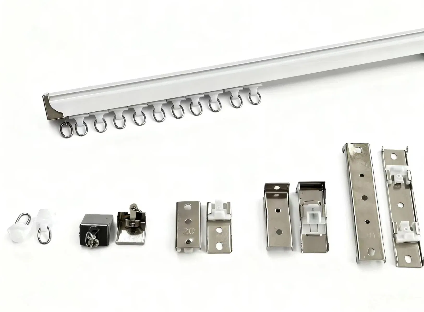 Hot Selling 6 Meter White Color Curtain Track Rail with Accessories for Wholesale