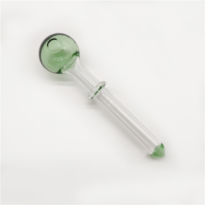 More Colors Tiny Round Head Straight Hand Glass Pipe Radiant Glass