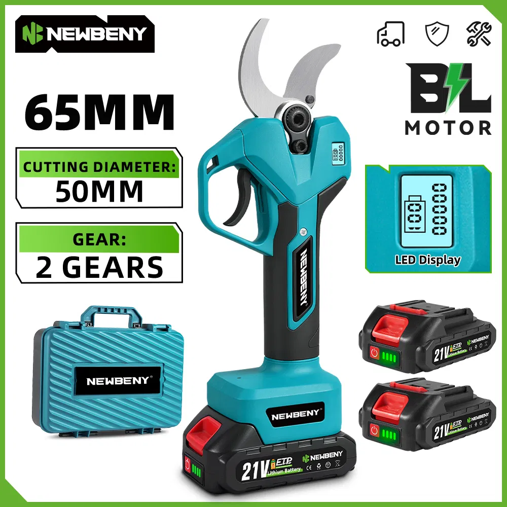 45mm 2 Gears Brushless Electric Scissors Cordless Electric Pruning Shears Garden