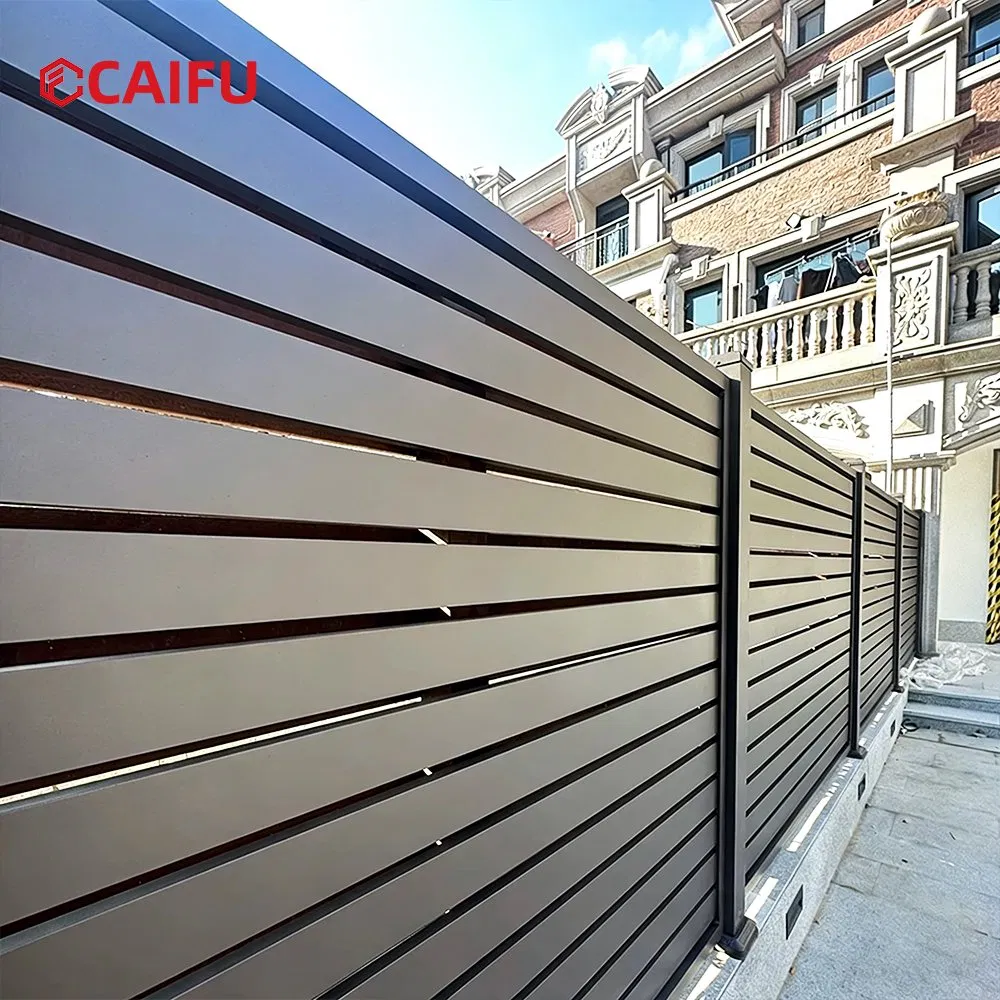 Aluminium Fence Yard Metal Privacy Slat Fencing Balustrade Railing Supply