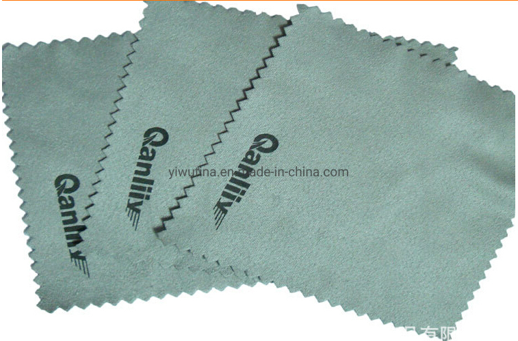 Custom Jewelry Microfiber Polishing Cleaning Cloth with Hot Stamp Gold Logo