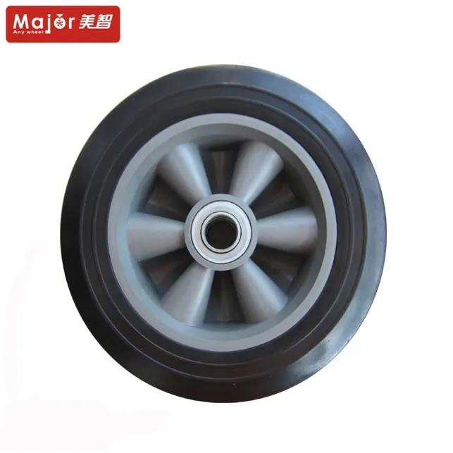 255X50 Solid Tire 10 Inch Solid Wheel Flat Free Tires Tubeless Tyres with Plastic Rim 10X2 for Mechanical Vehicle