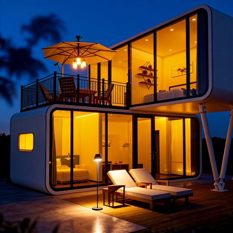 Modern Design Small Mobile Studio Pod 20FT 40FT Prefab Apple Cabin for Hotel