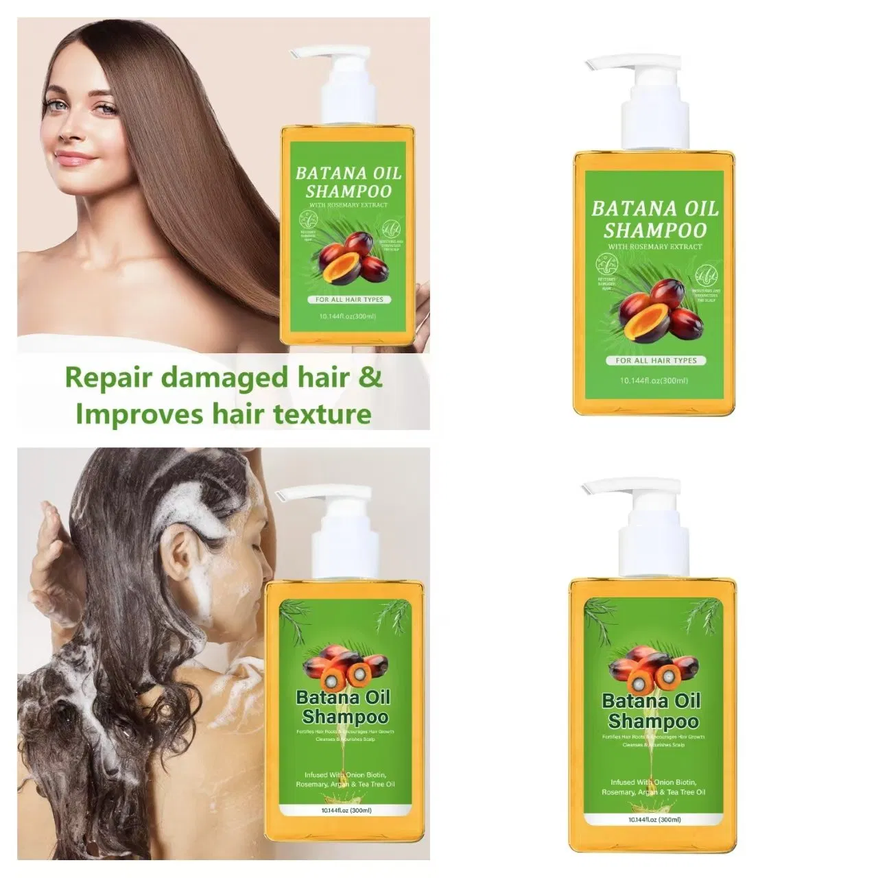 Online Wholesale and Retail Batana Oil Conditioner and Shampoo with Batana Oil for Hair Growth Scalp Treatment Batana Oil Rosemary Biotin Shampoo