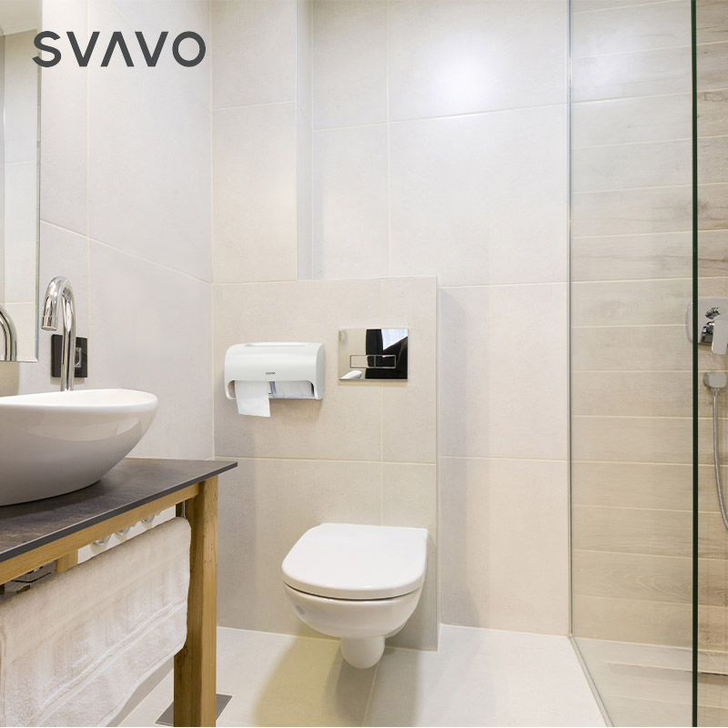 Настенный держатель для туалетной бумаги Svavo, большой объем