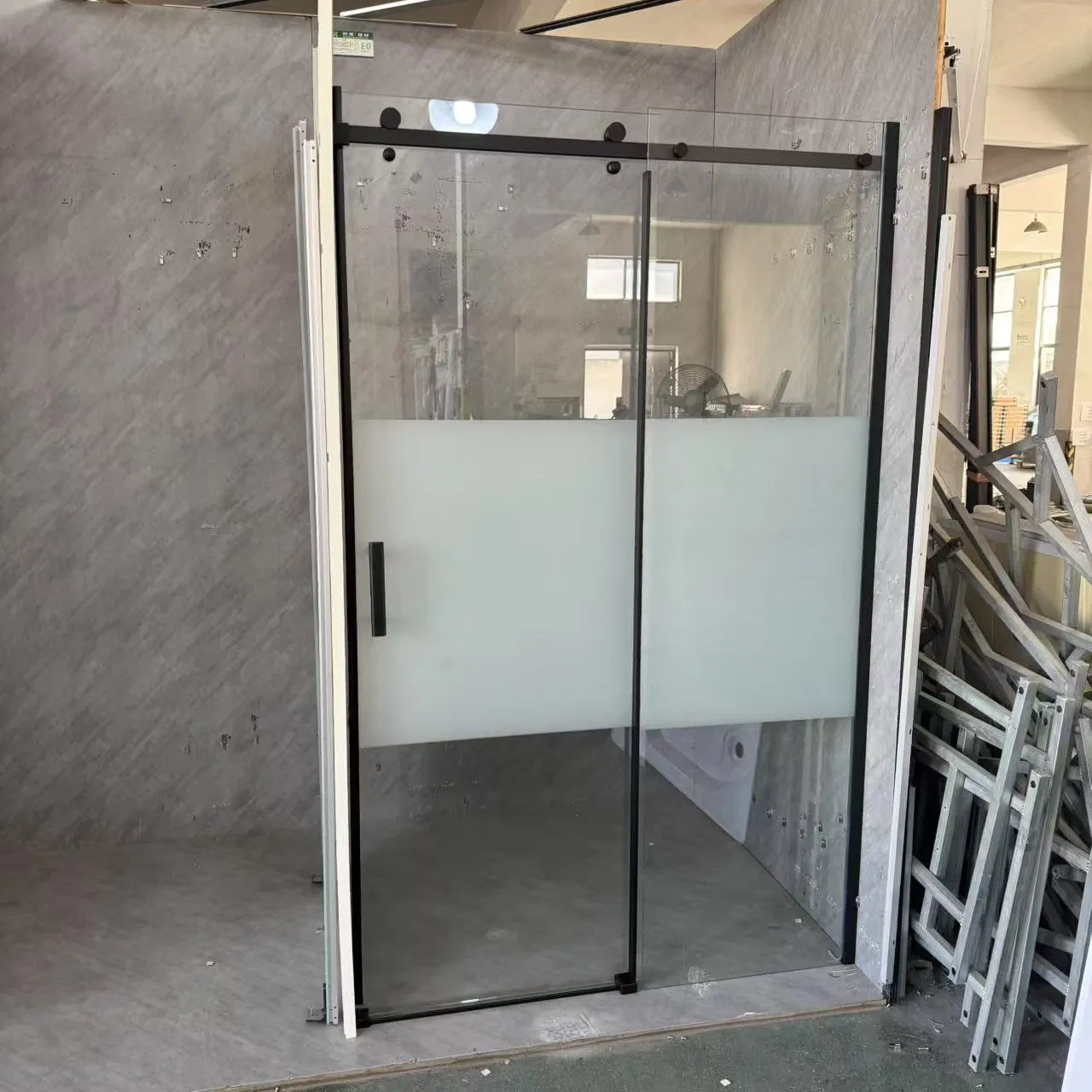 Bst 2025 European Sliding Hardened Glass Bathroom Shower Cabin