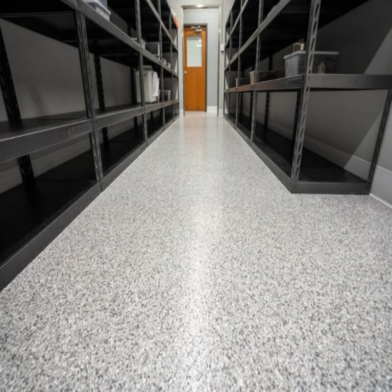 Shandong Century Union Traffic Seamless Resin Flake Floor Coating Polyaspartic Flakes Floor
