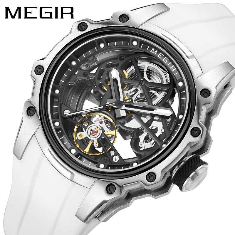 Megir 2243 New Men's Silicone Strap Luminous Business Automatic Mechanical Watch