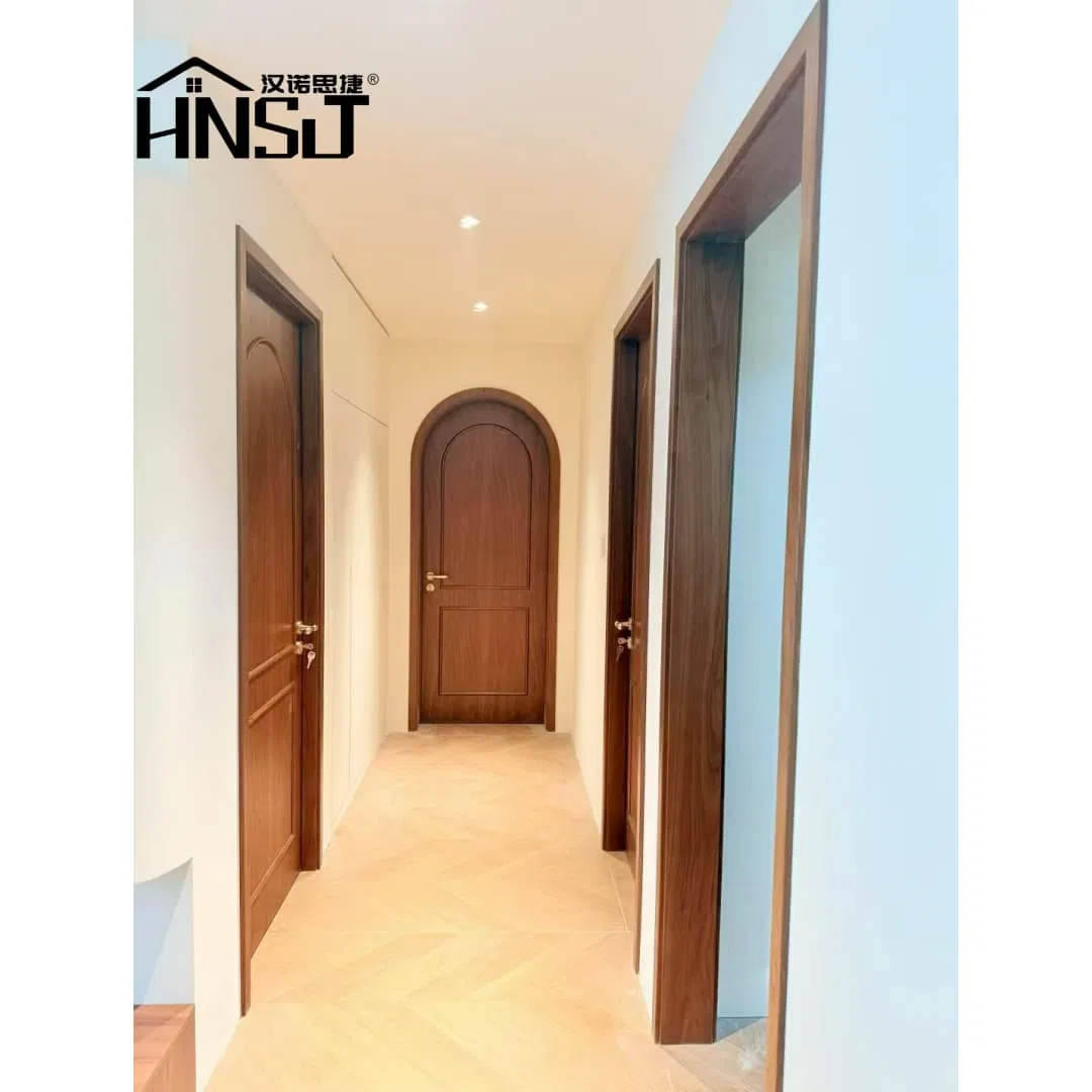 China Natural Veneer Oak Internal Fire Doors China Top Factory Custom Hotel Fire Rated Timber Doors Hotel Sound Proof Door Wood Pull Handle Wooden Door