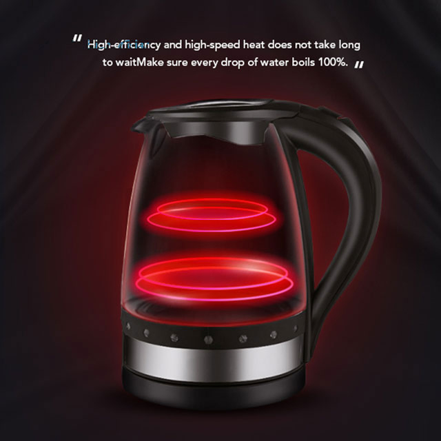 OEM Wholesale Custom Logo Printed Manufacturer Hotel Modern Big Electric Kettle Heater Whistling Water Kettle for Travel