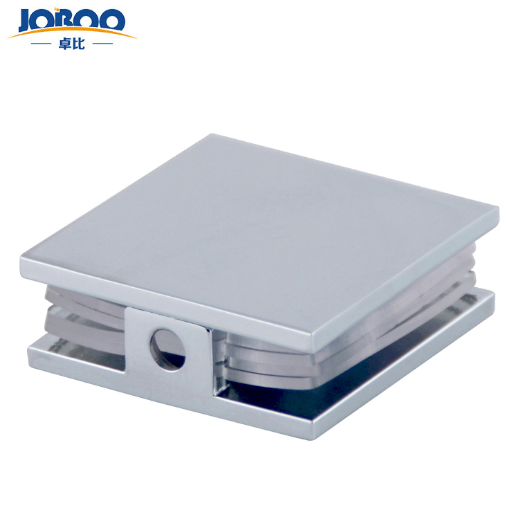 Square Wall Mount Clamp for Frameless Shower Enclosures
