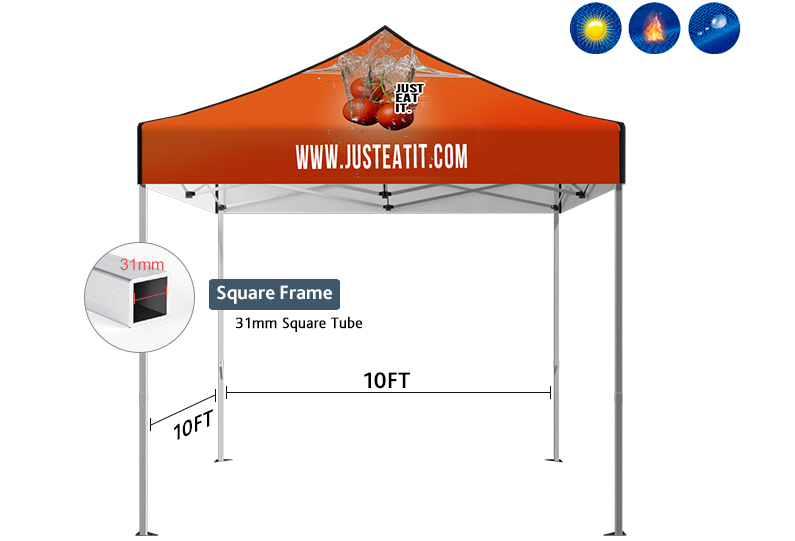 Steel Aluminum Folding Canopy Tent Pop up Glow Marquee Gazebo Roof Top Tent