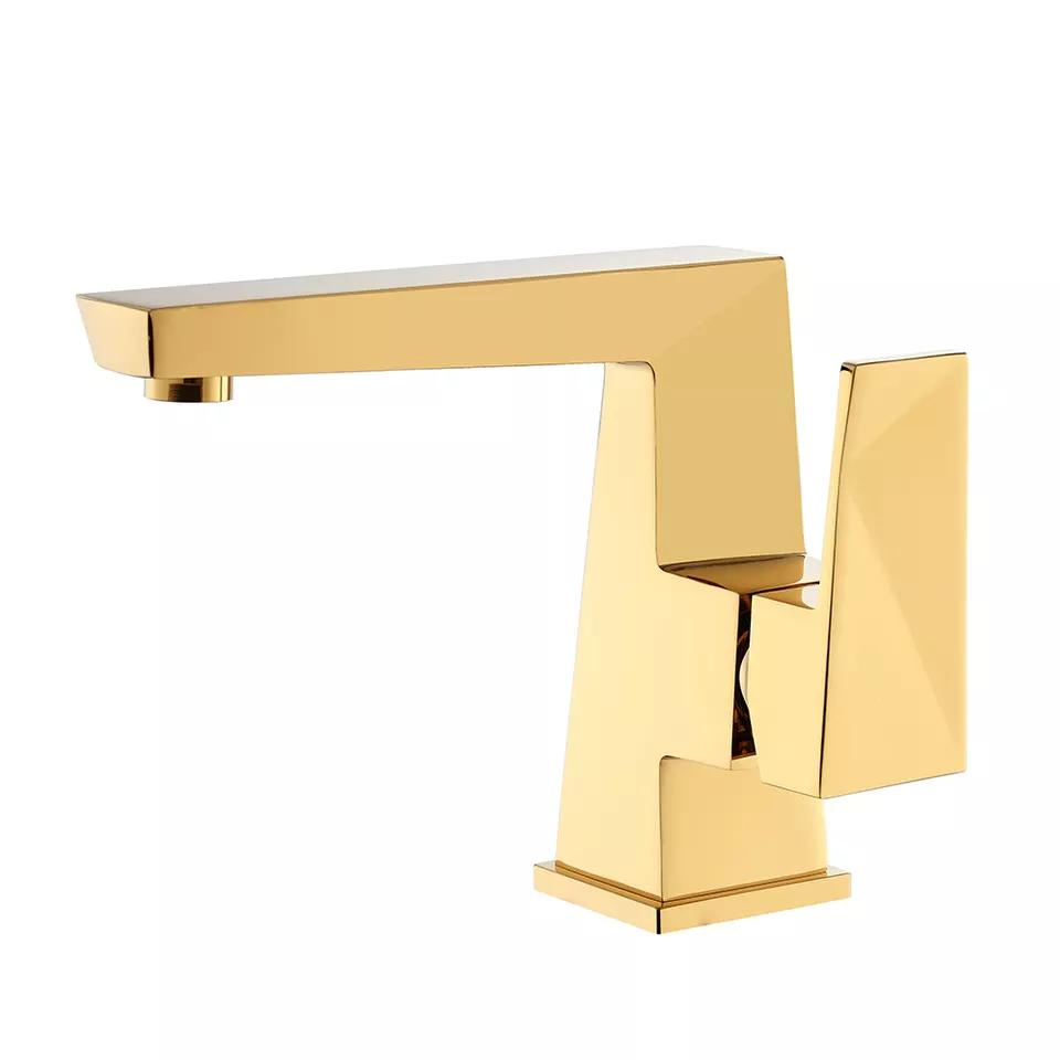 Смеситель для раковины Sanipro Luxury, золото