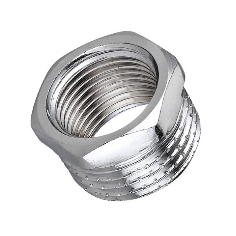 Brass Polishing Chromed Forged Hexagon Bushing Fitting for Water Supply Copper Fitting