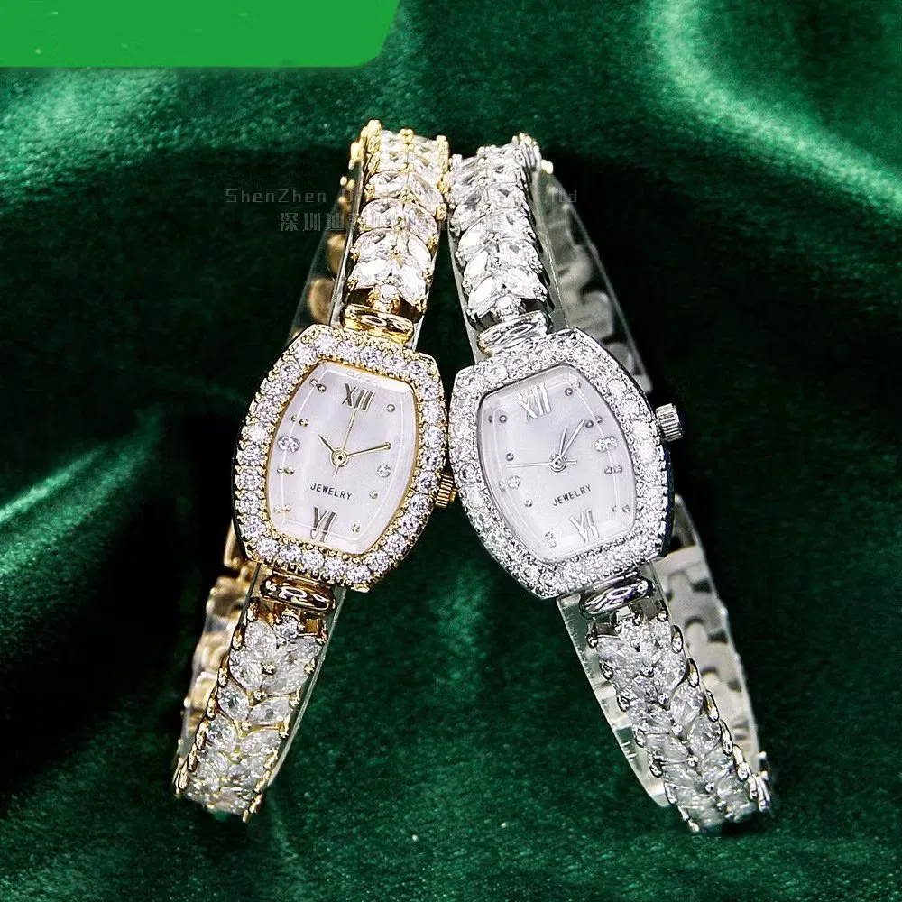 Fashion Colorful Luxury Ladies Gold Bracelet Quartz Women Wrist Watch Diamond Jewelry Quartz Watch for Women - Jewelry Watch and Wrist Watch Price