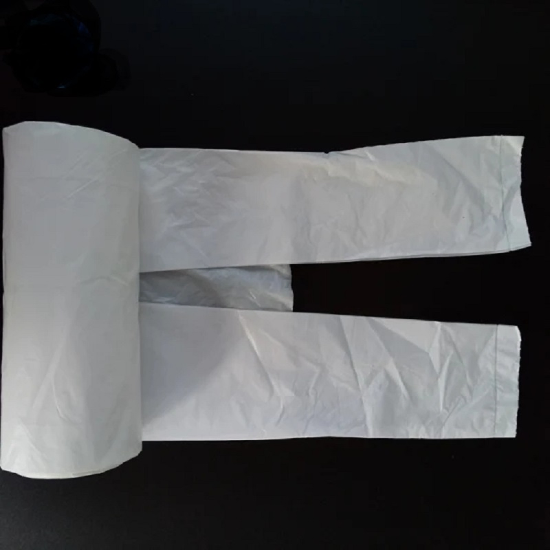 Customized Manufacture Scented C-Fold Garbage Bags in Roll Eco Friendly Vest Handle T Shirt Trash Garbage Bags