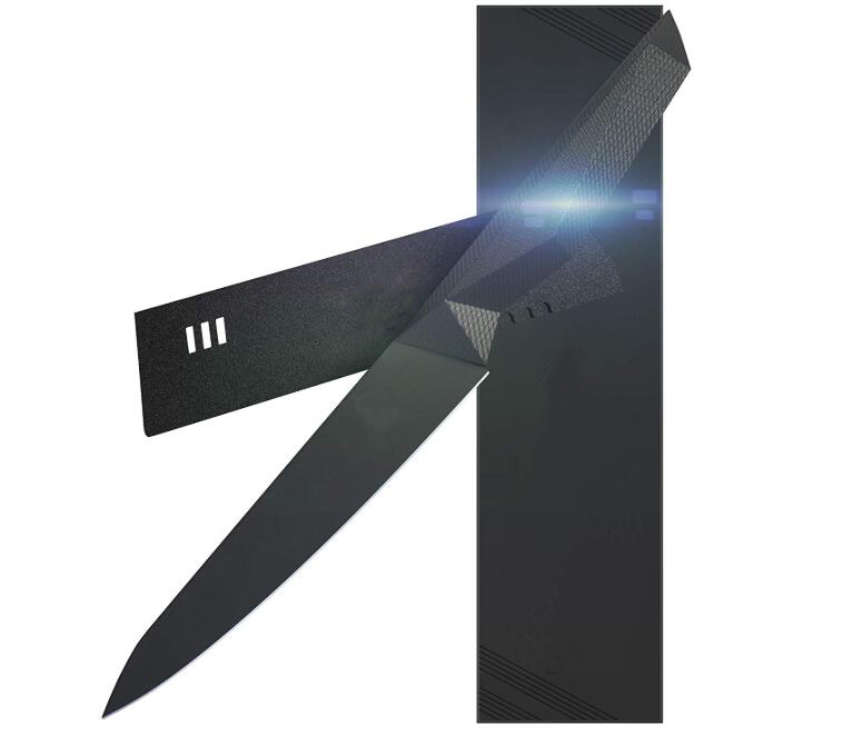 Shadow Black Series - Black Titanium Nitride Coated German Hc Steel - Sheath (5.5" Utility)