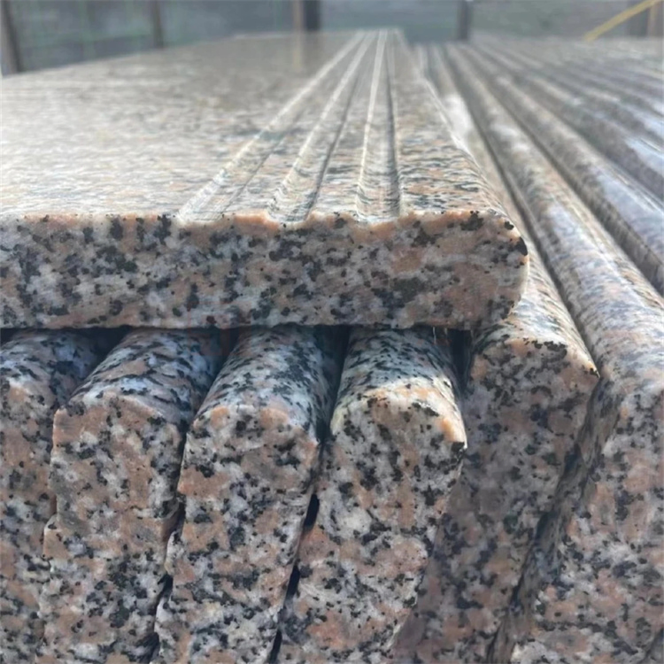 Custom G603 Anti Slip Granite Riser Steps Indoor Outdoor Stone Steps Risers Marble Granite Stairs