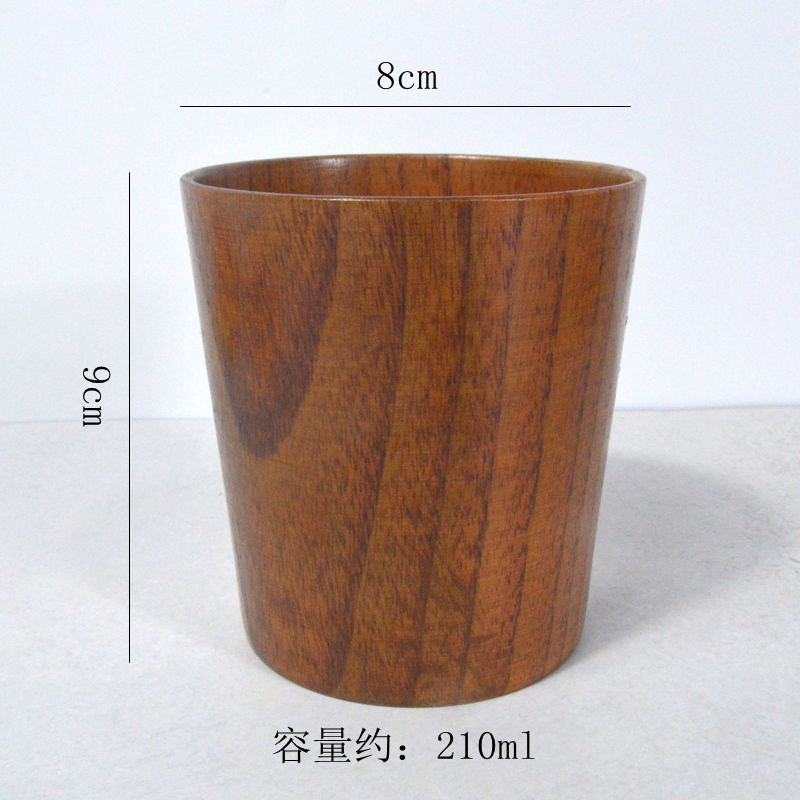 Wooden Cup Sour Jujube Wood Creative Simple Style Wine Cup Nordic Style Big Belly