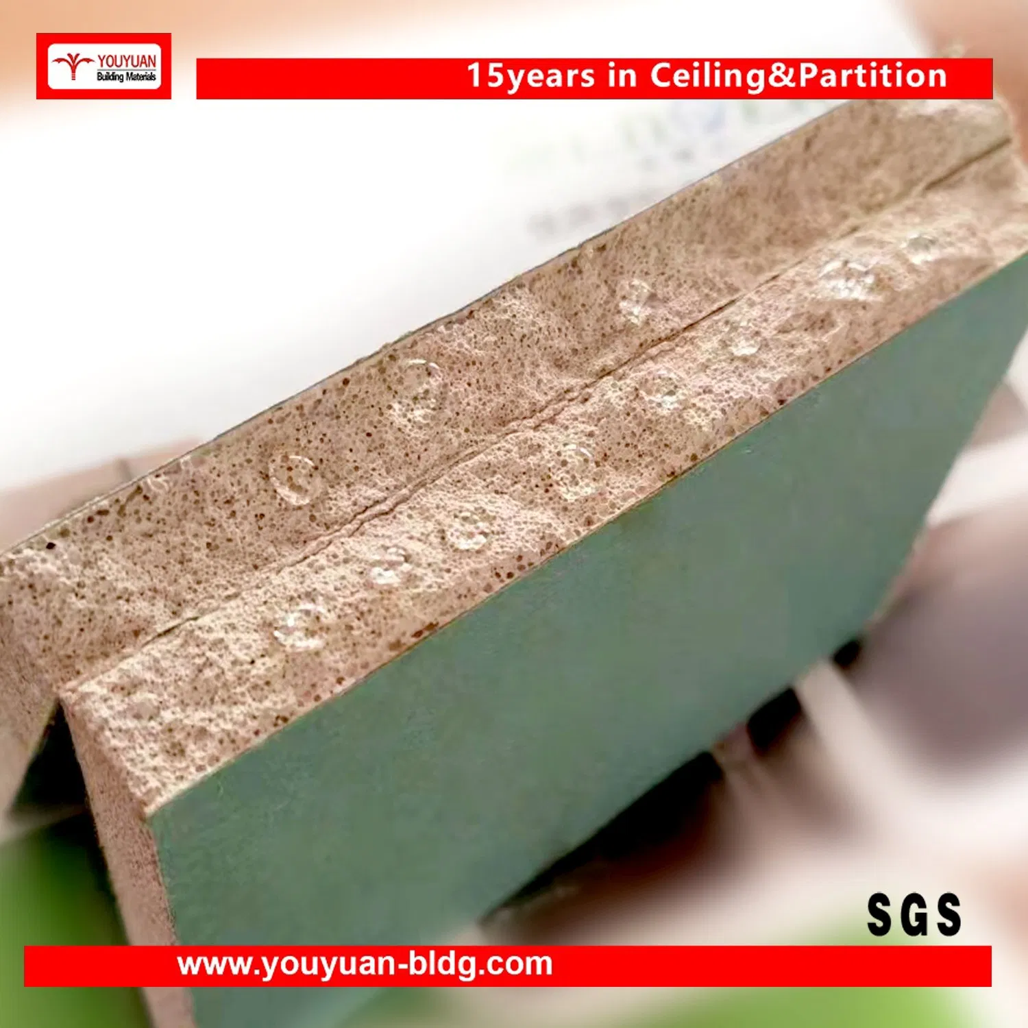 Plaster Board Drywall Partition PVC Gypsum Board Drywall Ceiling for Wholesale