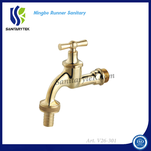 Brass Hose Union Bibcock (V26-301 Sandblasted)