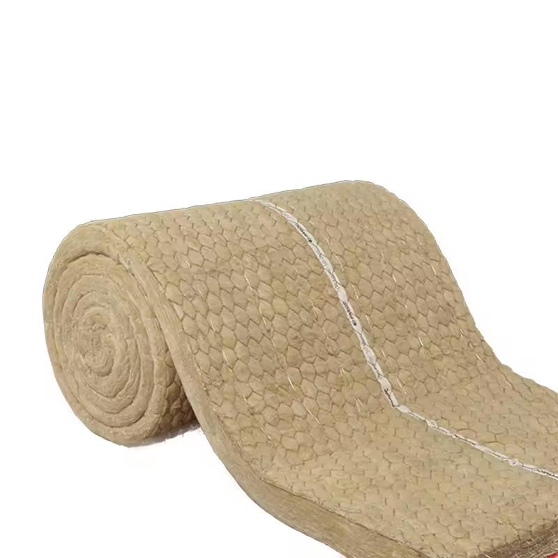 Chinese Manufacture of Fire Retardant Fireproof Insulation Rockwool Rock Wool Blanket/Roll 40-200kg/M3, 1000mm Length