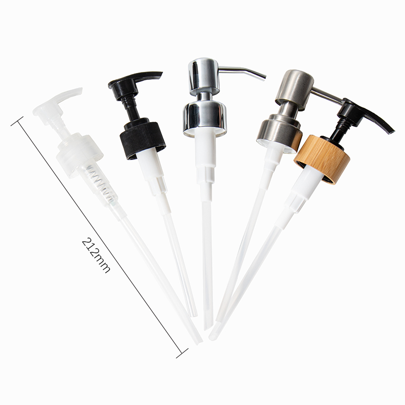 Luxury Glass Round Boston Bottle with Pump for Liquid Soap Hand Washing Shampoo and Body Washing