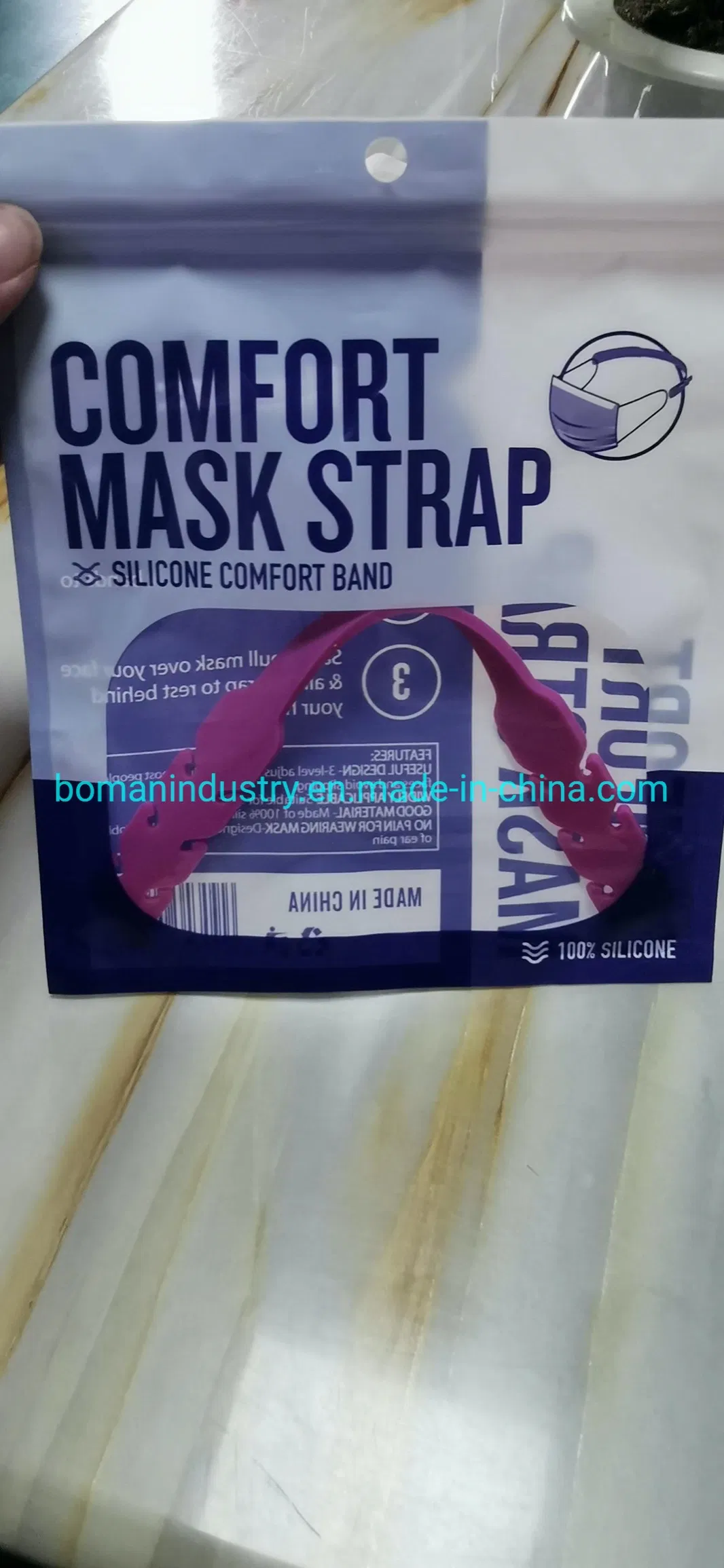 Customize Rubber Product, Face Mask Connector, Rubber Mask Strap