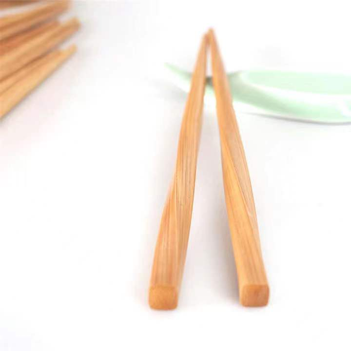 24cm Eco-Friendly Reusable Gift Custom Logo Print Twist Shape Bamboo Chopsticks for Cooking and Eating