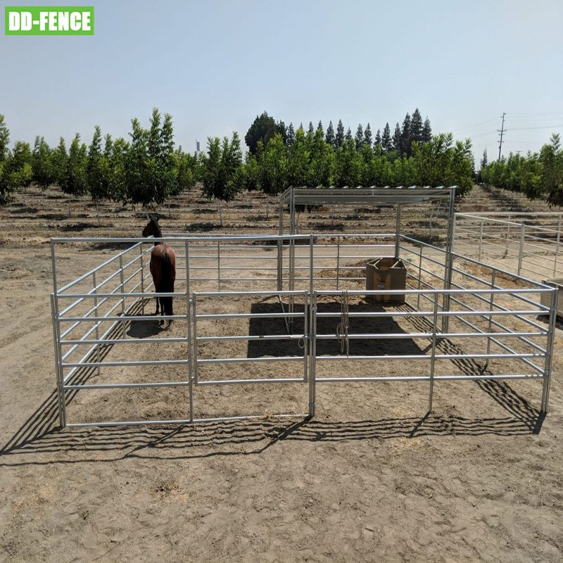 Hot Dipped Galvanized Steel Pipe Sheep Pen Farm Fence Cattle Panel and Gate for Horse Sheep