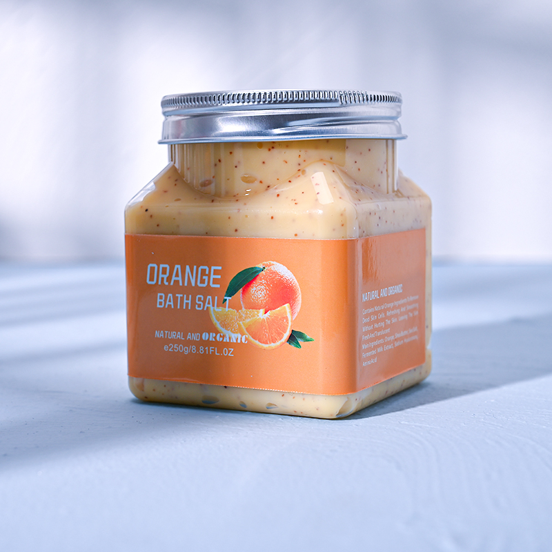 Beauty Cosmetics Skin Care Natural Organic Fruit Exfoliating Orange Body and Face Scrub