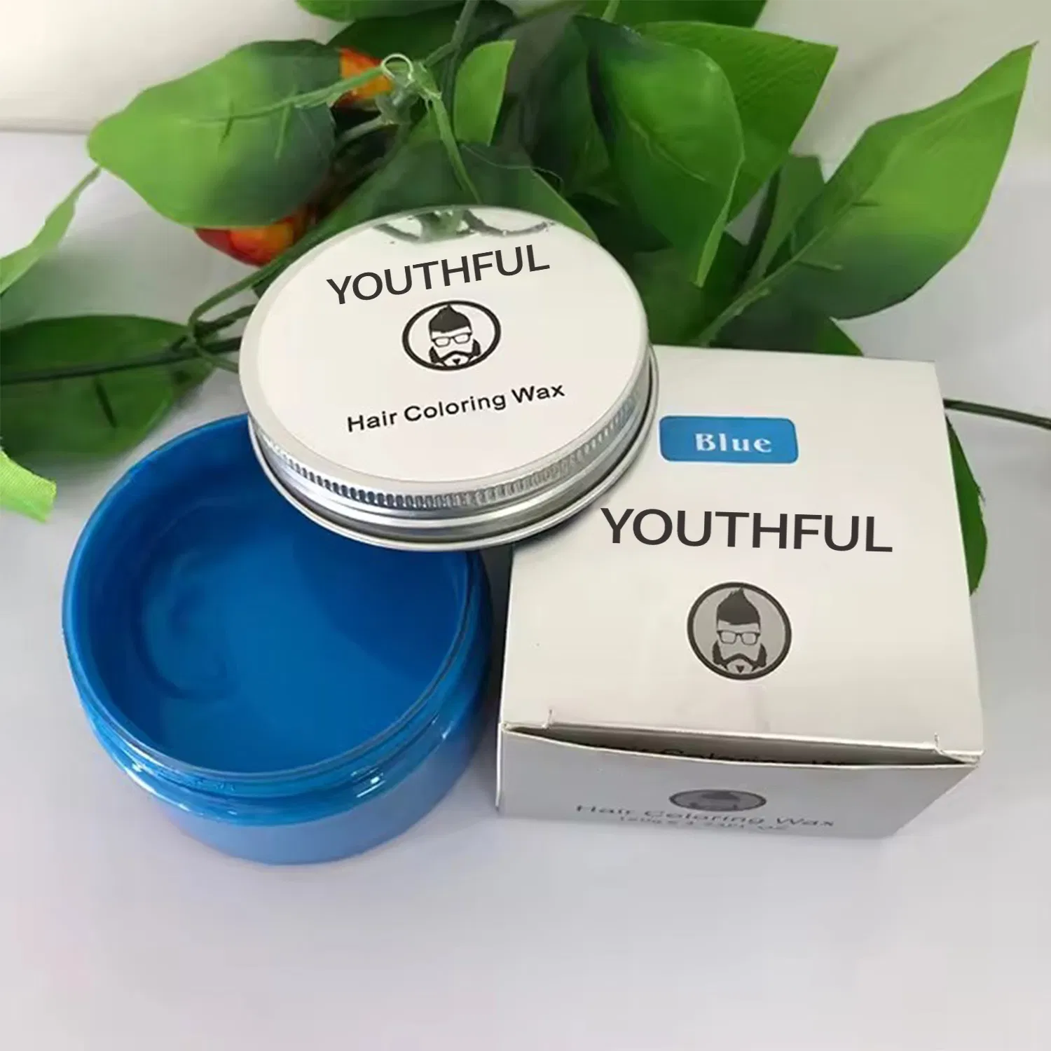 Private Label Sliver Grandma Hair Styling Olive Hair Color Wax