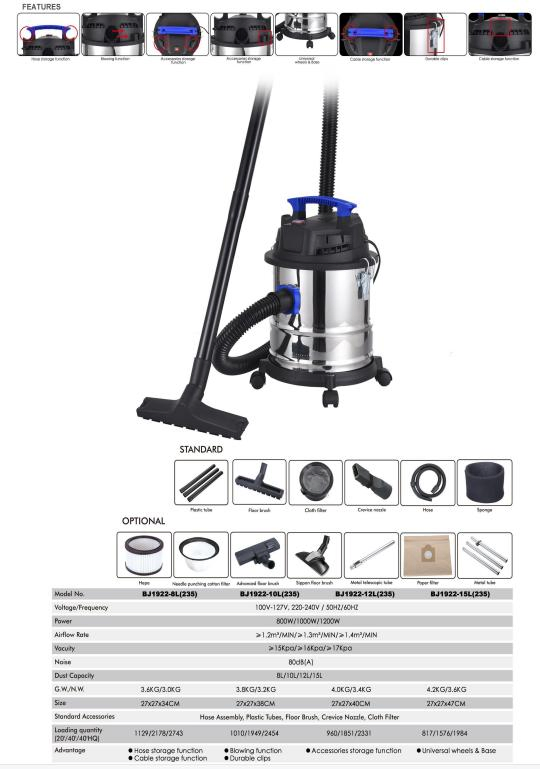 Electric Vacuum Cleaner Wholesaler Smart Home Appliances Wet and Dry