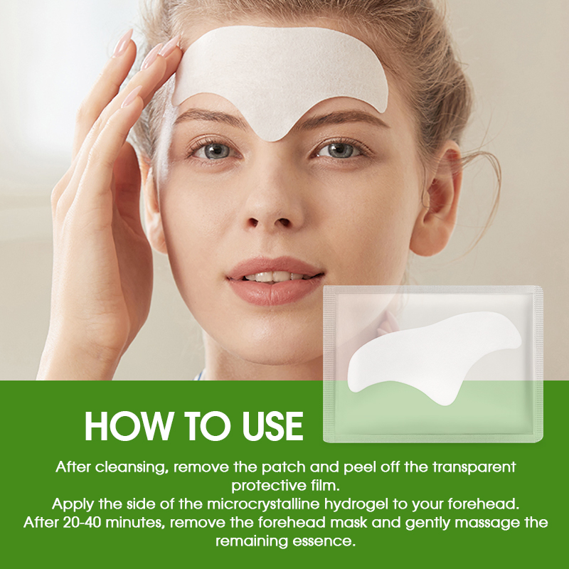 Forehead Wrinkle Patch Removal Lines Moisturizing Hydrogel Forehead Mask Organic