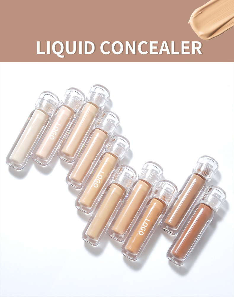 Custom Long Wear Makeup Concealer Skin Color Corrector Moisturizing Silky Liquid Concealer