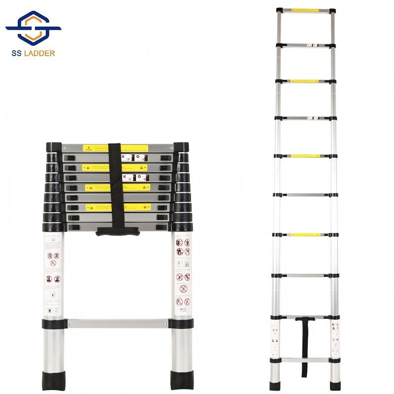 China Manufacturer Hot Selling Portable Aluminium Loft Retractable Attic Ladder Telescopic Ladder for Household